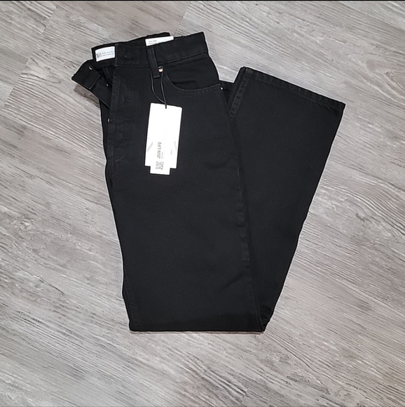 NWT Zara Button Up Black Jeans - Picture 4 of 6